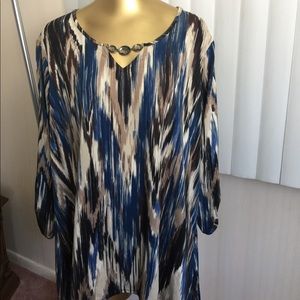 SOLD!!!     Notations Woman Black Blouse in Size 2X